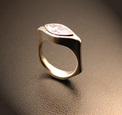 Nicole's Elegant Marquee Diamond Band